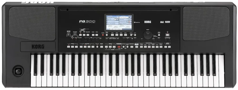 Korg PA300 61-Key Arranger Workstation with Built In Speakers Premium