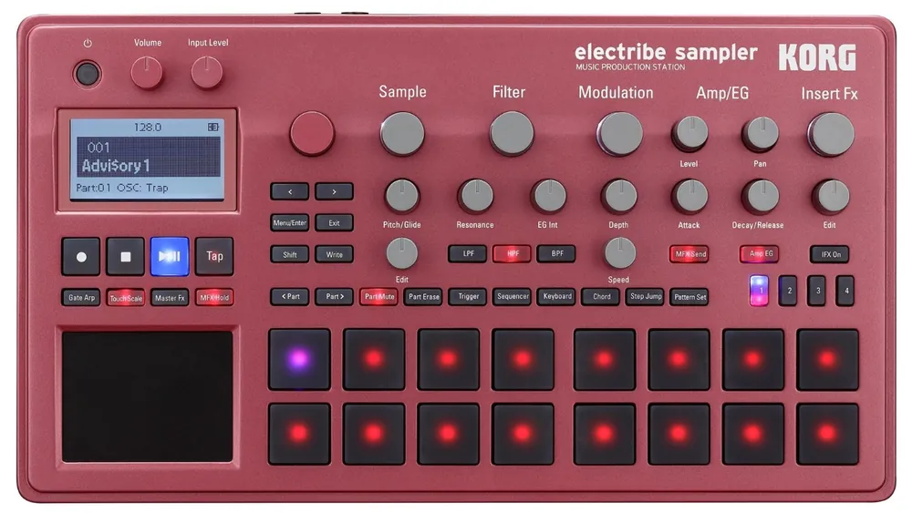 Korg ELECTRIBE2SRD Electribe Sampler In ESX Red with V2.0 Software Price Drop