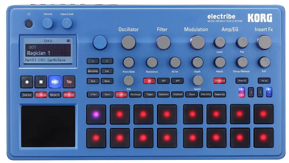 Korg ELECTRIBE2BL Electribe Synth In EMX Blue with V2.0 Software Bargain