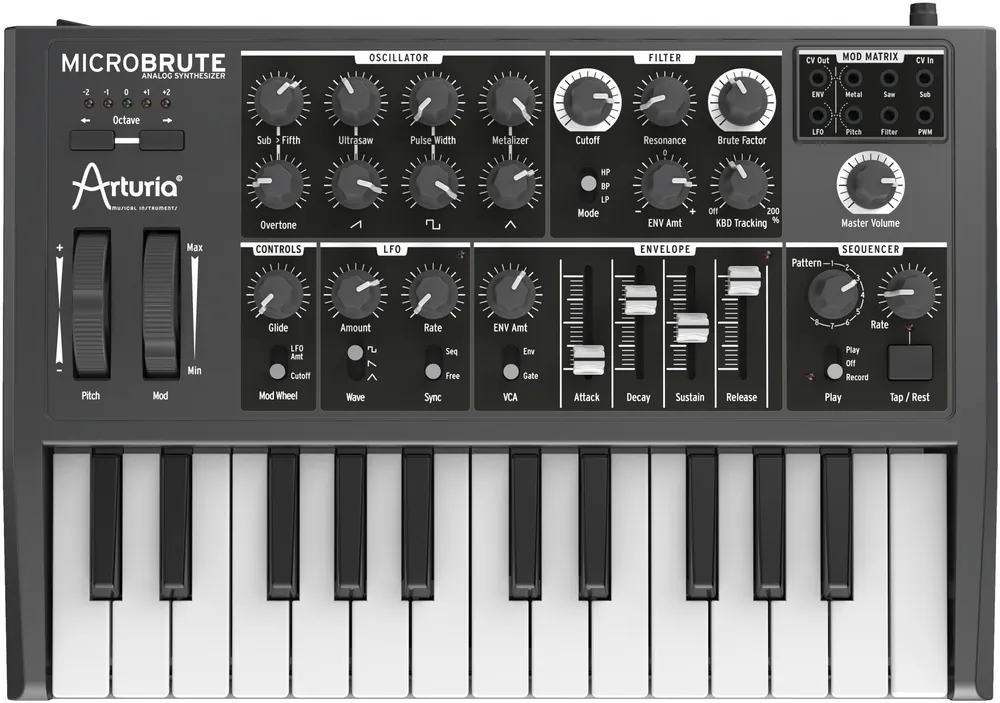 Same Day Shipping Arturia Microbrute 25-Note Minikey Analog Synthesizer