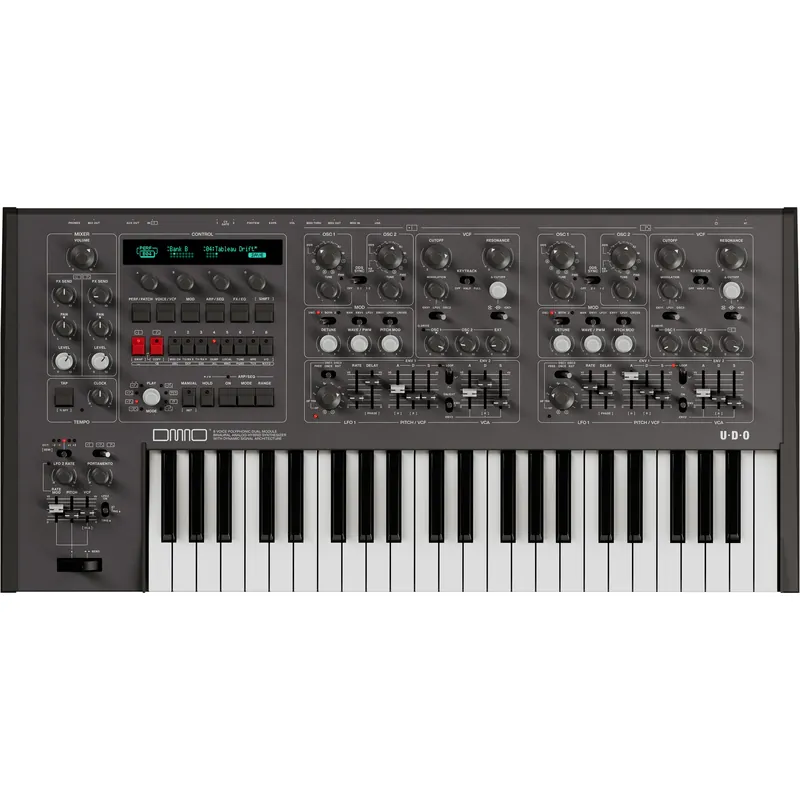 UDO Audio DMNO 8 Voice Analog Hybrid Synthesizer - Black Today Only